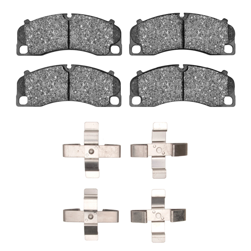 Porsche 718 Boxster Brake Pads - Front - R1 Concepts - Semi Met Pads & Hardware Kit - `13-`23